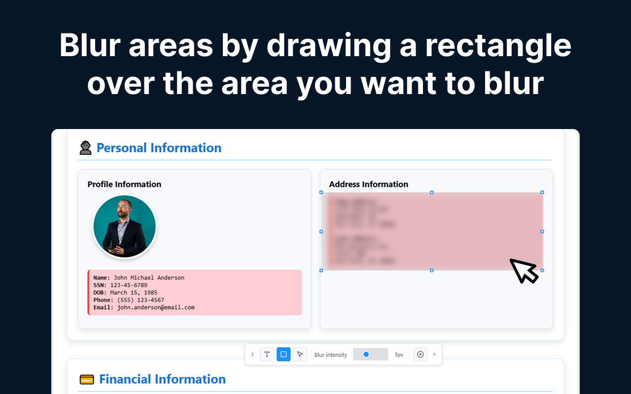 Desfocar - Extensão de Privacidade para Gravação de Tela