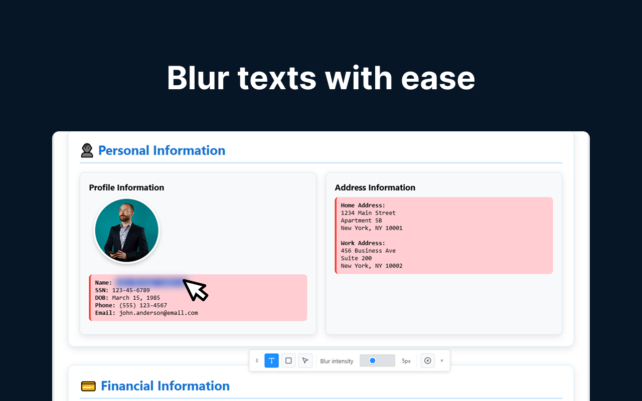 Desfocar - Extensão de Privacidade para Gravação de Tela